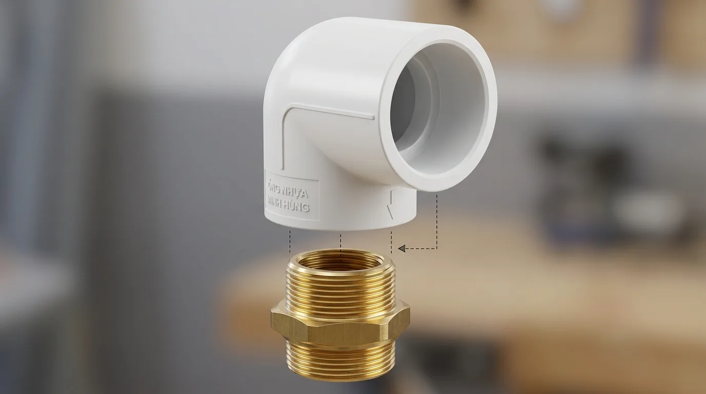 Ảnh minh hoạ: Cấu tạo co răng ngoài thau uPVC Minh Hùng