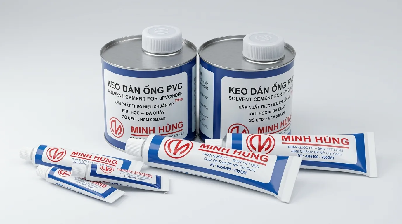 Keo dán uPVC Minh Hùng – Keo dán ống nhựa chuyên dụng