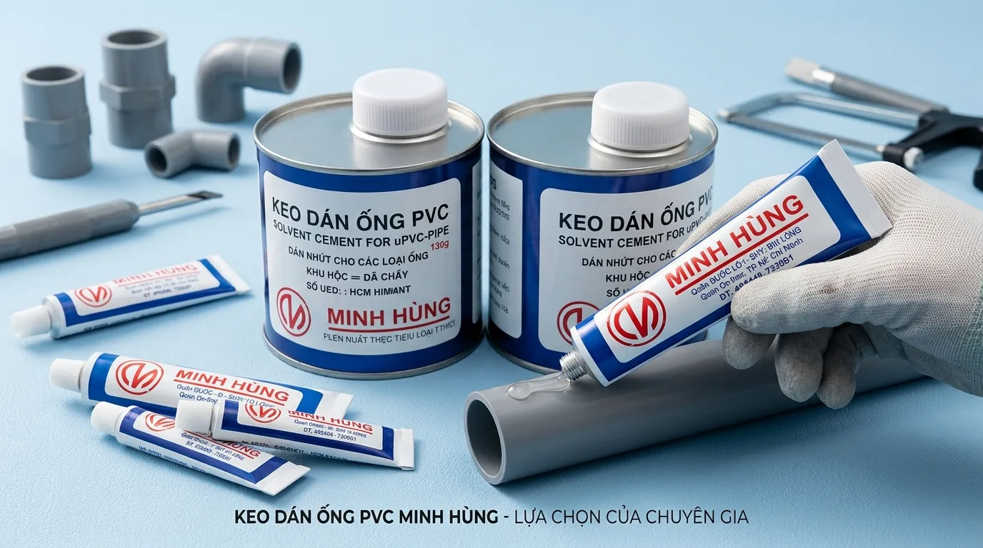 Keo dán uPVC Minh Hùng – Keo dán ống nhựa chuyên dụng