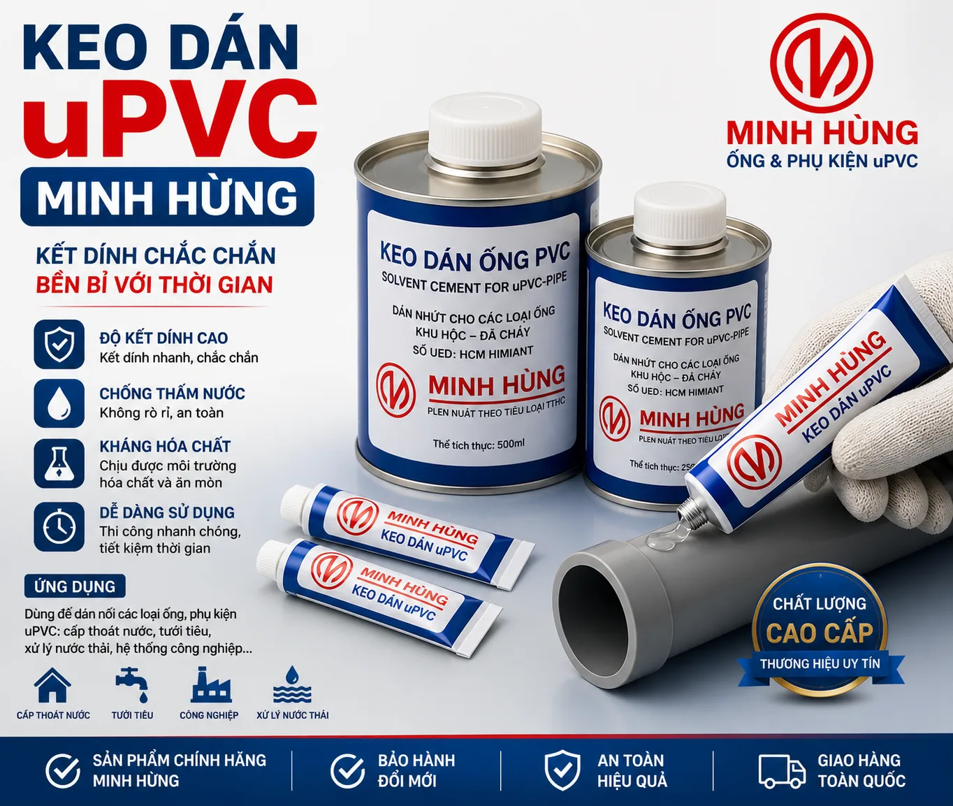 Ứng dụng ống nhựa