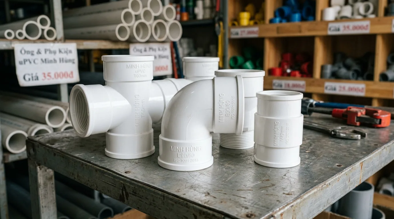 Ảnh minh hoạ: Nối uPVC Minh Hùng chính hãng