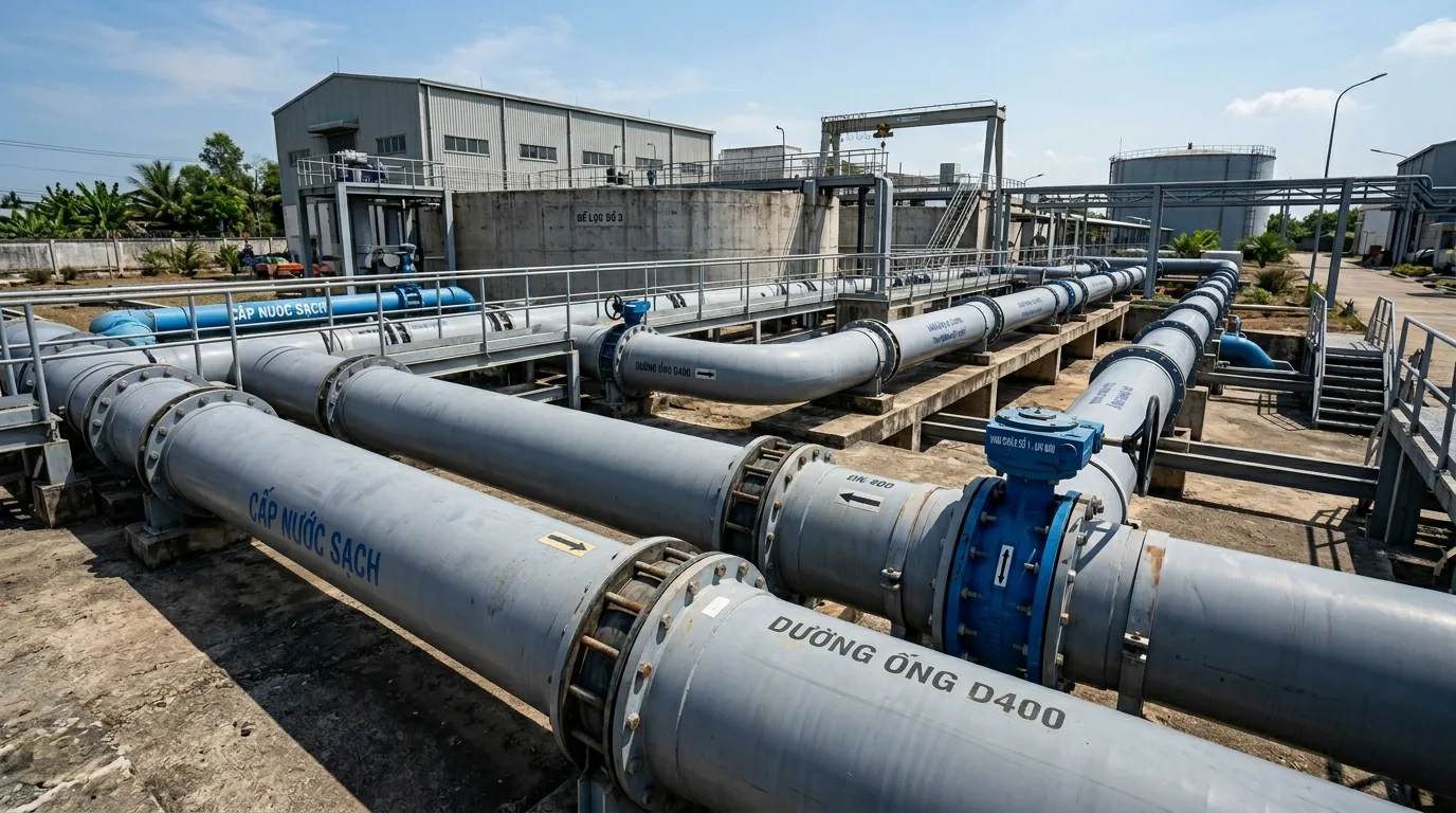 Ảnh minh hoạ: Ống nhựa uPVC đường kính lớn dùng cho hệ thống cấp nước