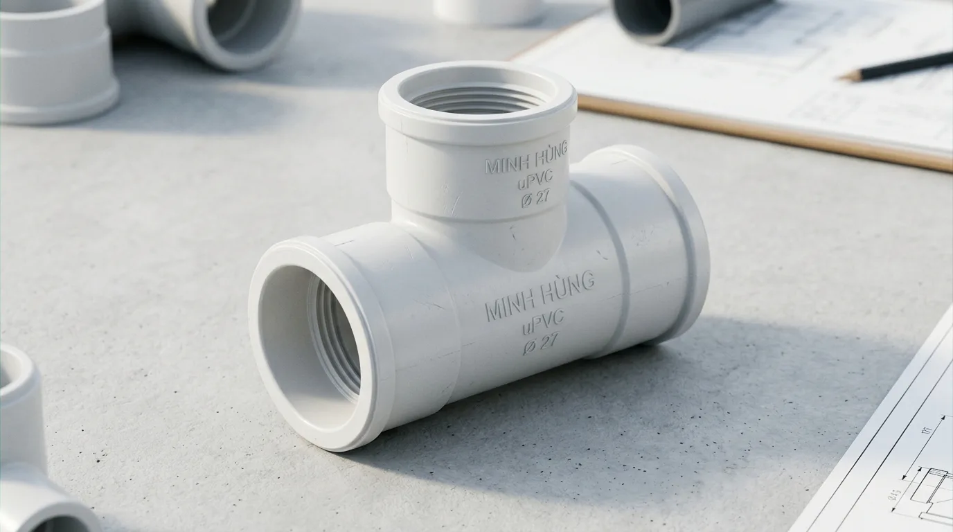 Ảnh minh hoạ: Thỏ uPVC Minh Hùng dùng trong hệ thống ống nước