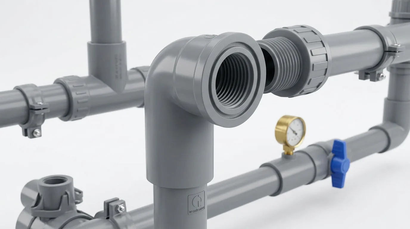 Co răng trong uPVC Minh Hùng – Phụ kiện nối ren trong ống nước