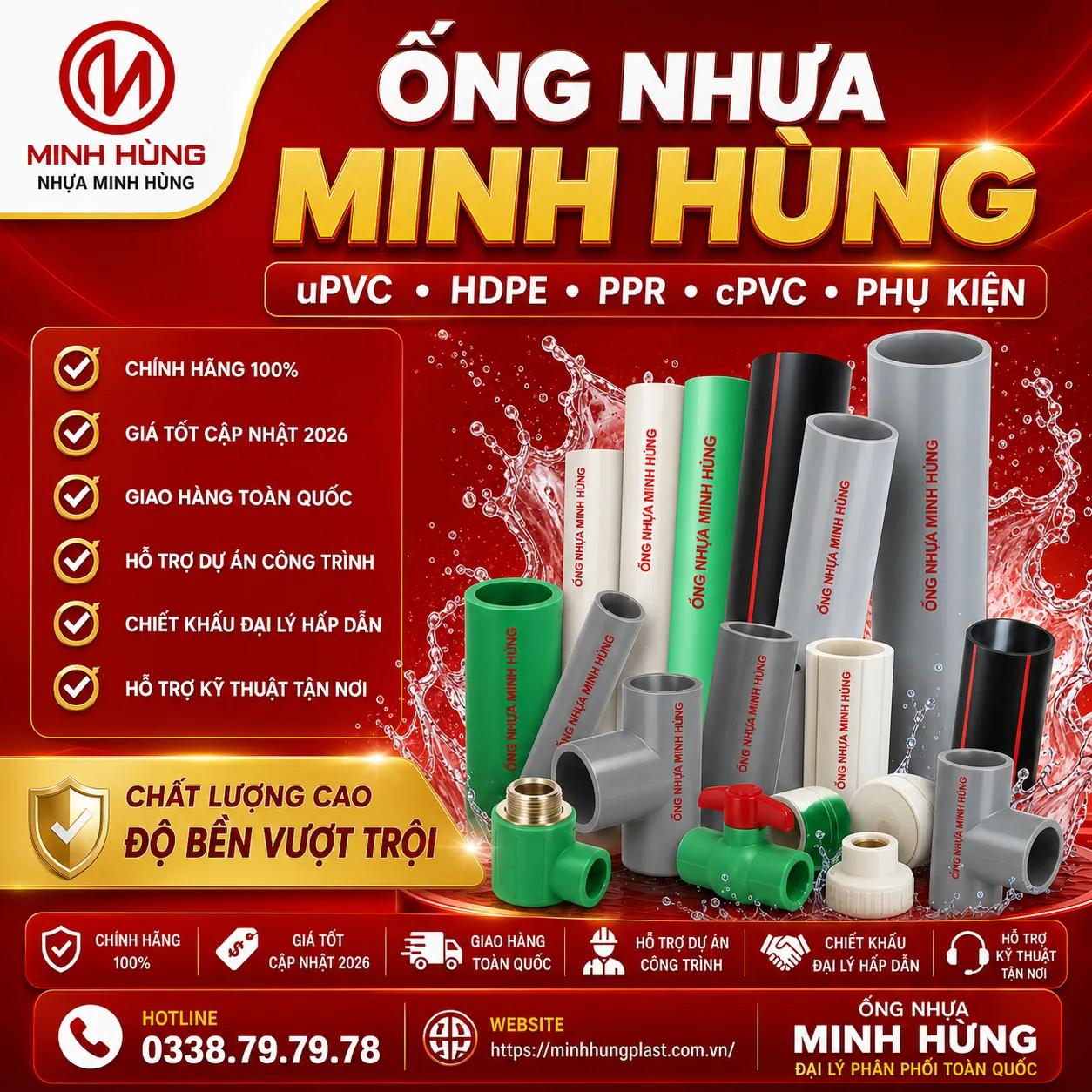 Kho phân phối Minh Hùng toàn quốc