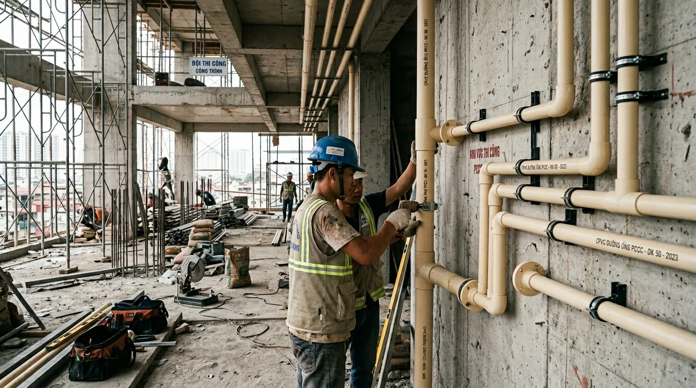 Lắp đặt CPVC: Hướng dẫn thực tế cho thi công và bảo trì