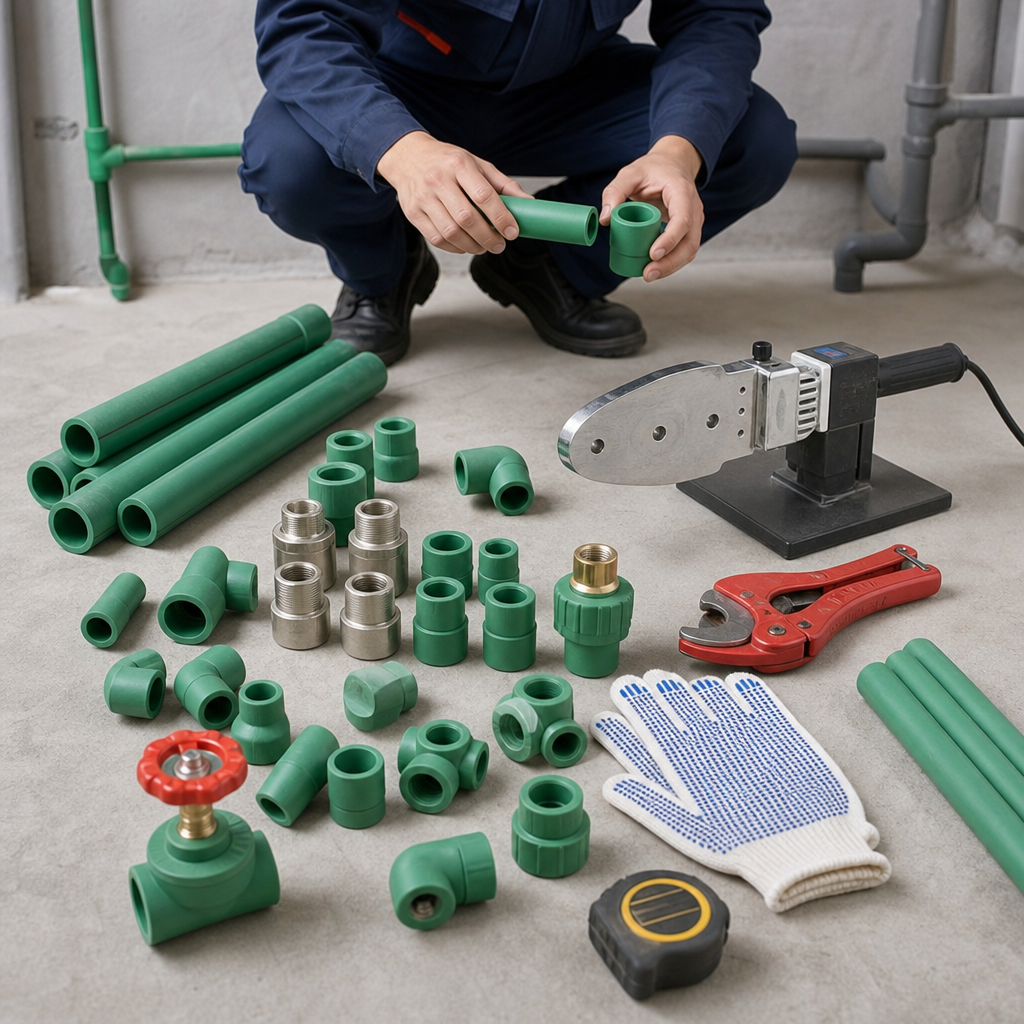 Chuẩn bị dụng cụ và vật tư trước khi thực hiện cách nối ống PPR
