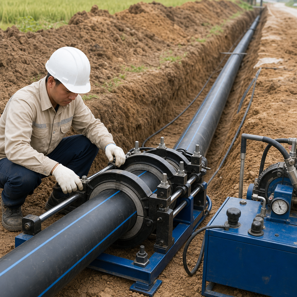 Hàn ống HDPE là gì và khi nào nên dùng phương pháp hàn đối đầu?