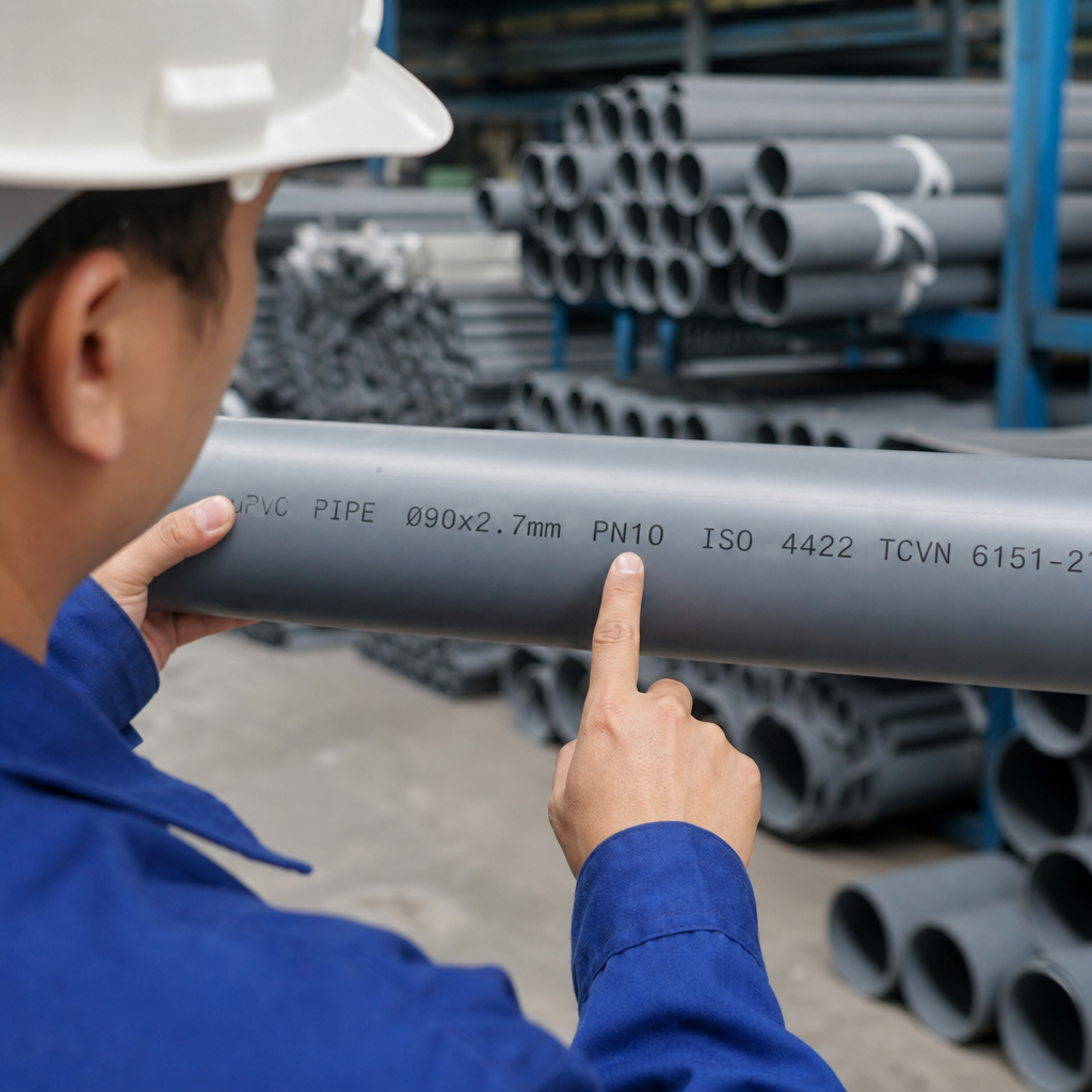 Vì sao cần hiểu đúng ký hiệu trên ống nhựa?