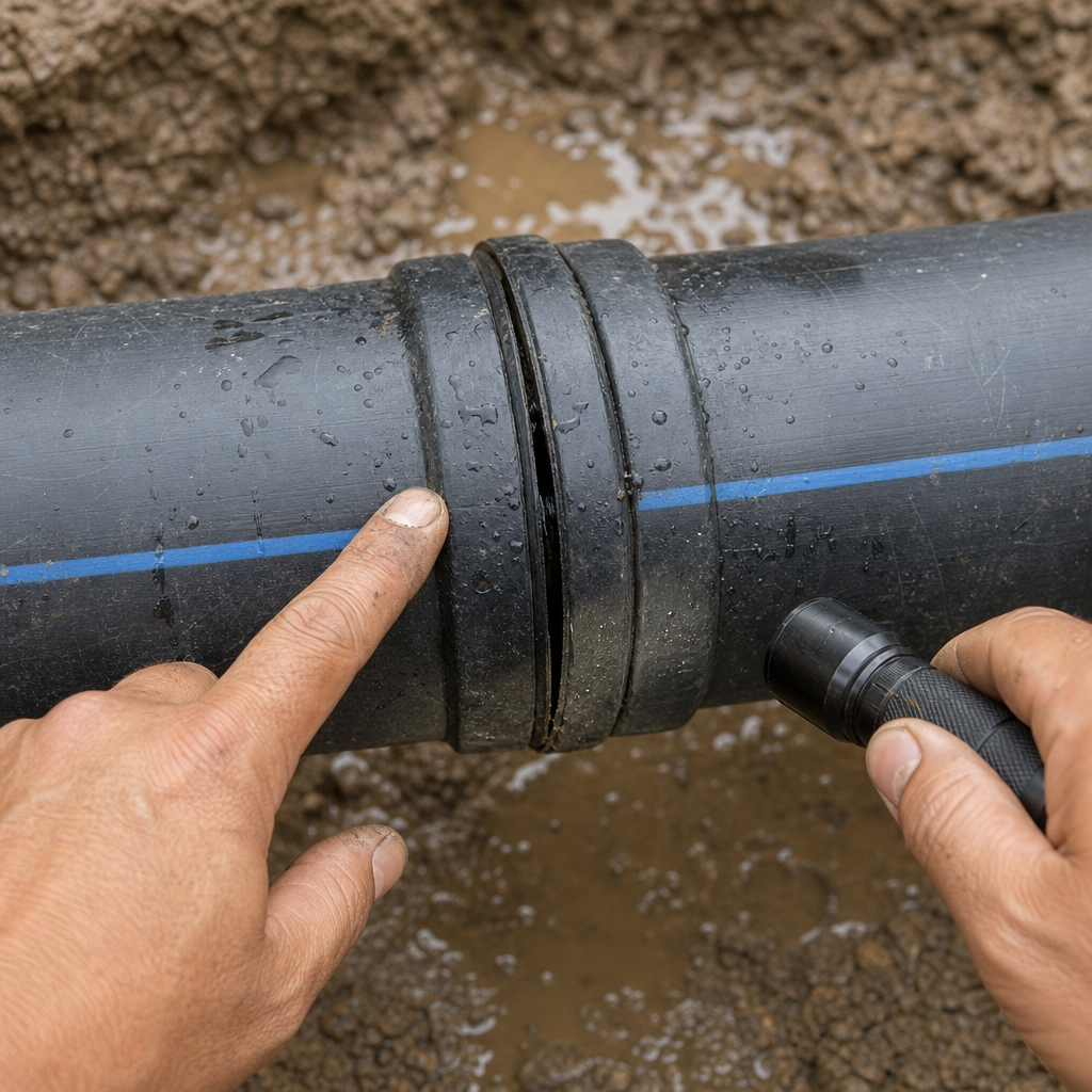 Dấu hiệu nhận biết mối hàn HDPE bị bung hoặc không đạt