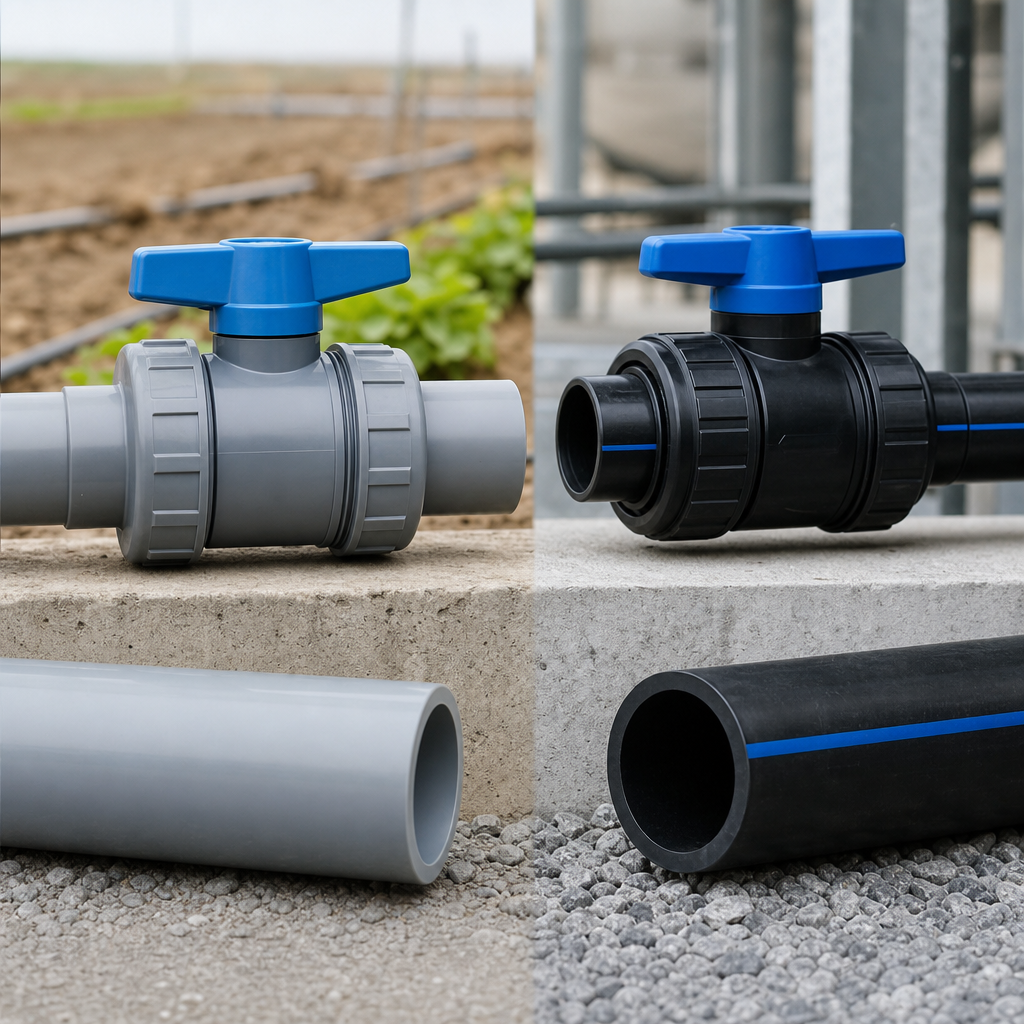 Tổng quan so sánh van uPVC và van HDPE