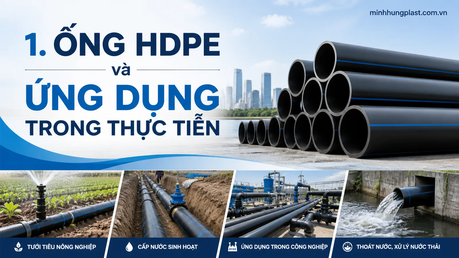 1. Ống HDPE và Ứng Dụng Trong Thực Tiễn 1. Ống HDPE và Ứng Dụng Trong Thực Tiễn