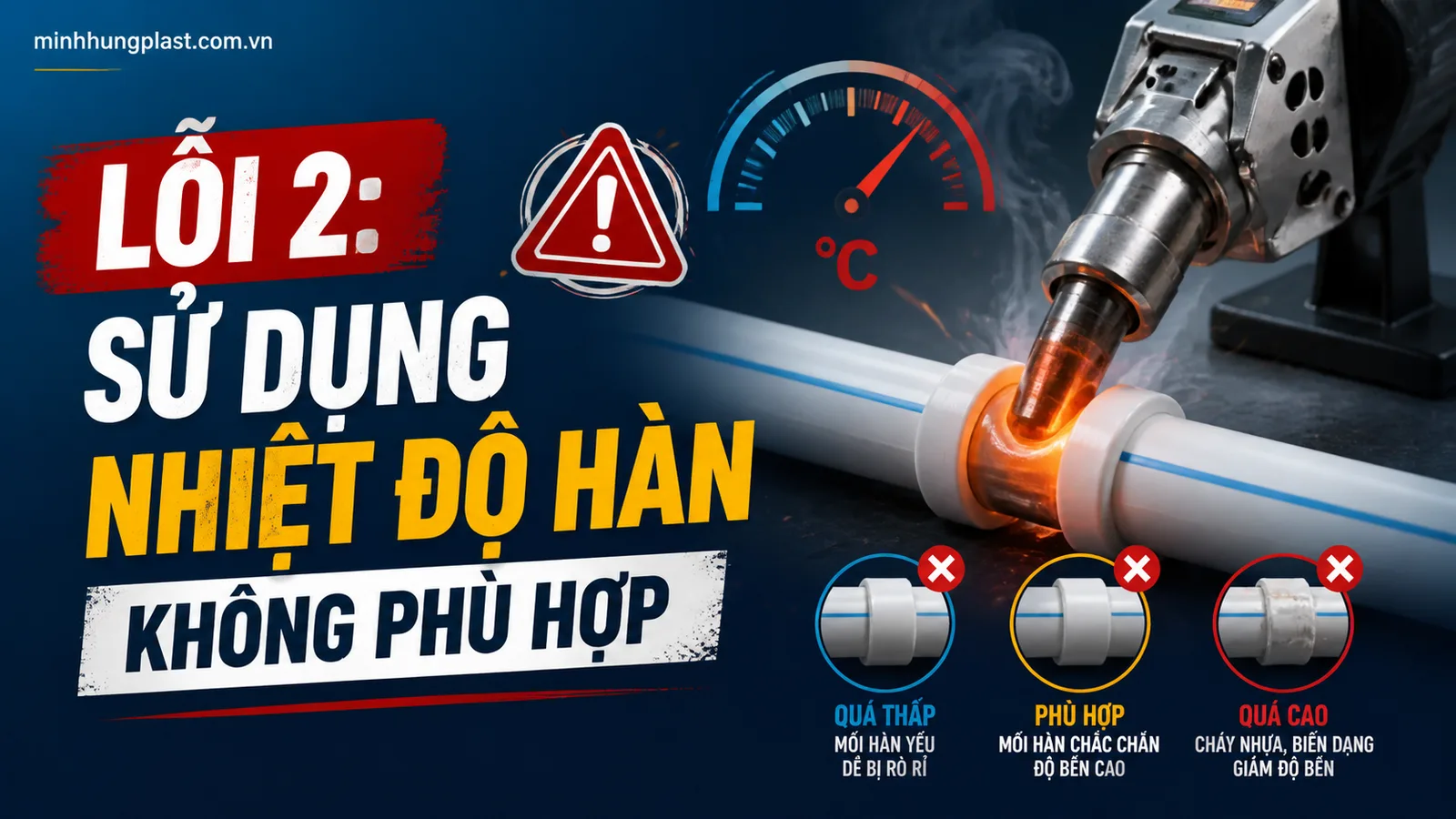 Lỗi 2: Sử Dụng Nhiệt Độ Hàn Không Phù Hợp