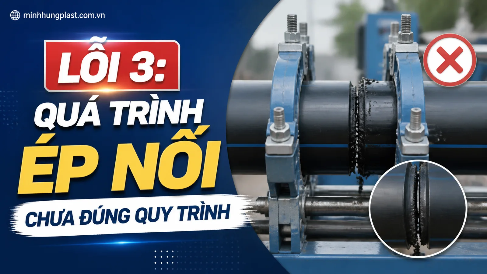 Lỗi 3: Quá Trình Ép Nối Chưa Đúng Quy Trình