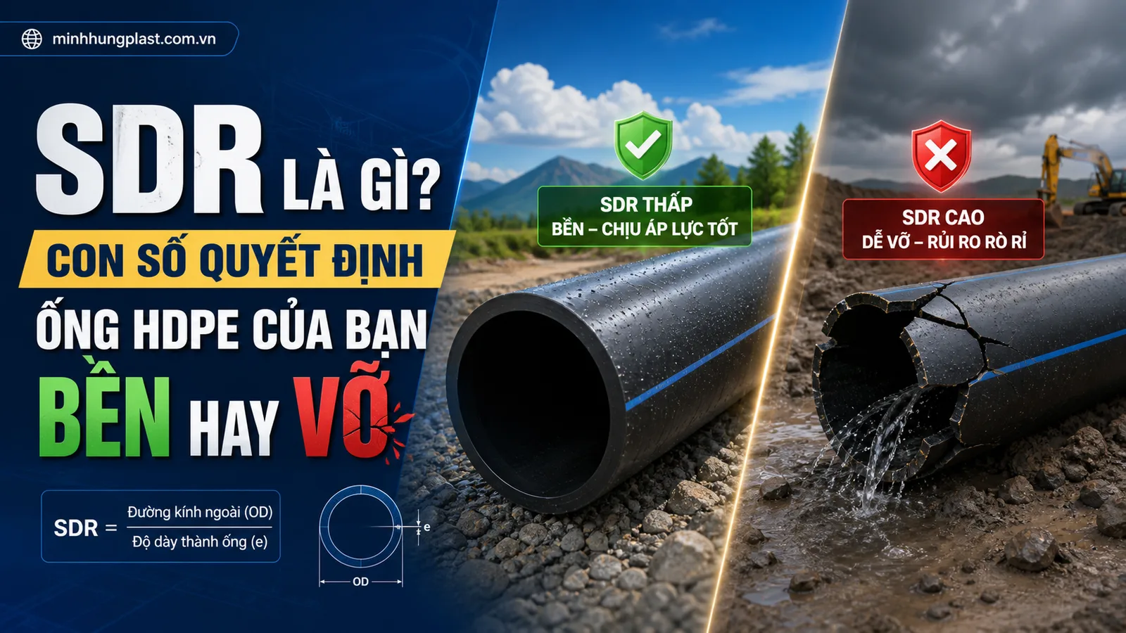 SDR Là Gì? Con Số Quyết Định Ống HDPE Của Bạn Bền Hay Vỡ