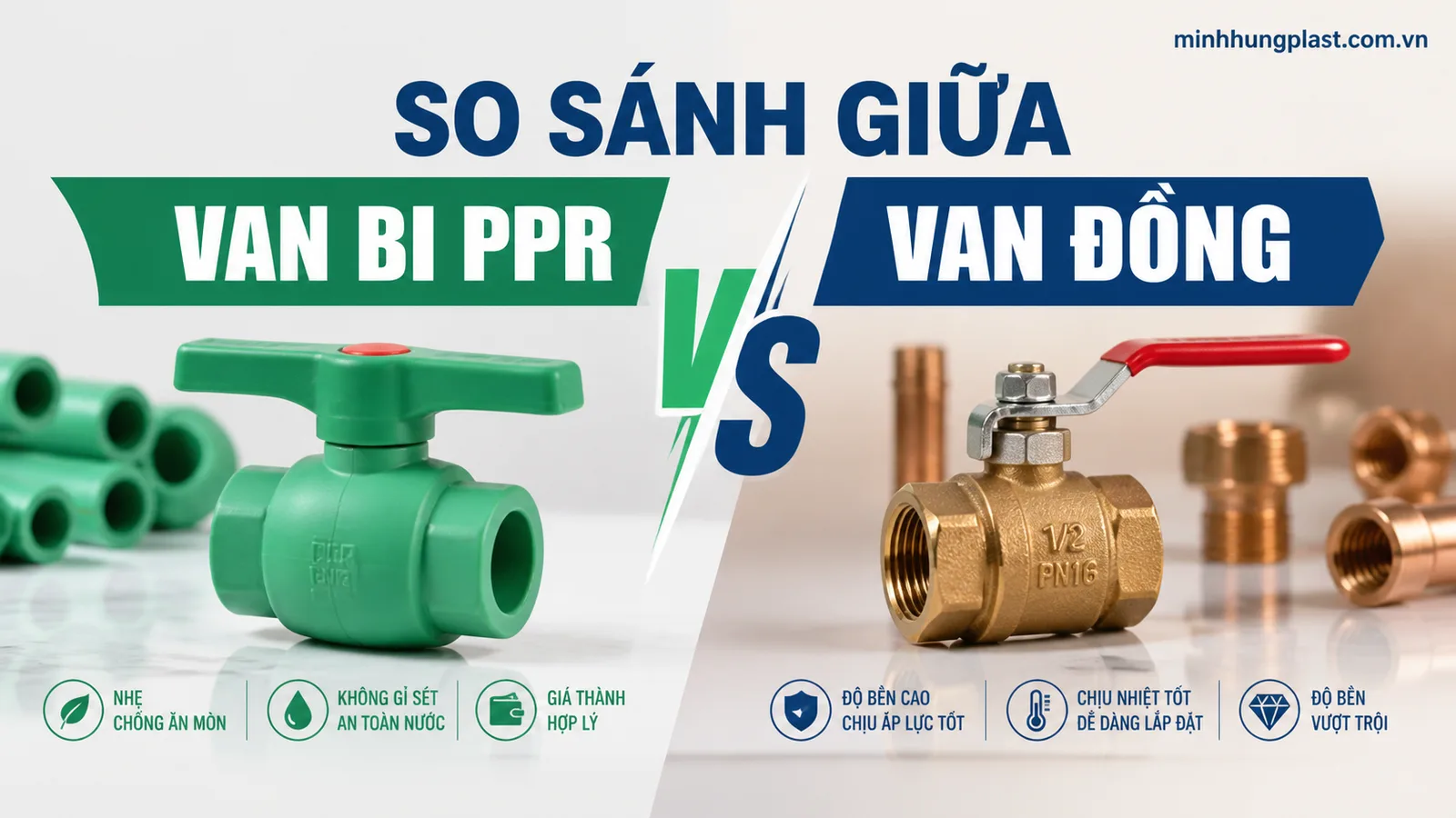 So Sánh Giữa Van Bi PPR và Van Đồng So Sánh Giữa Van Bi PPR và Van Đồng
