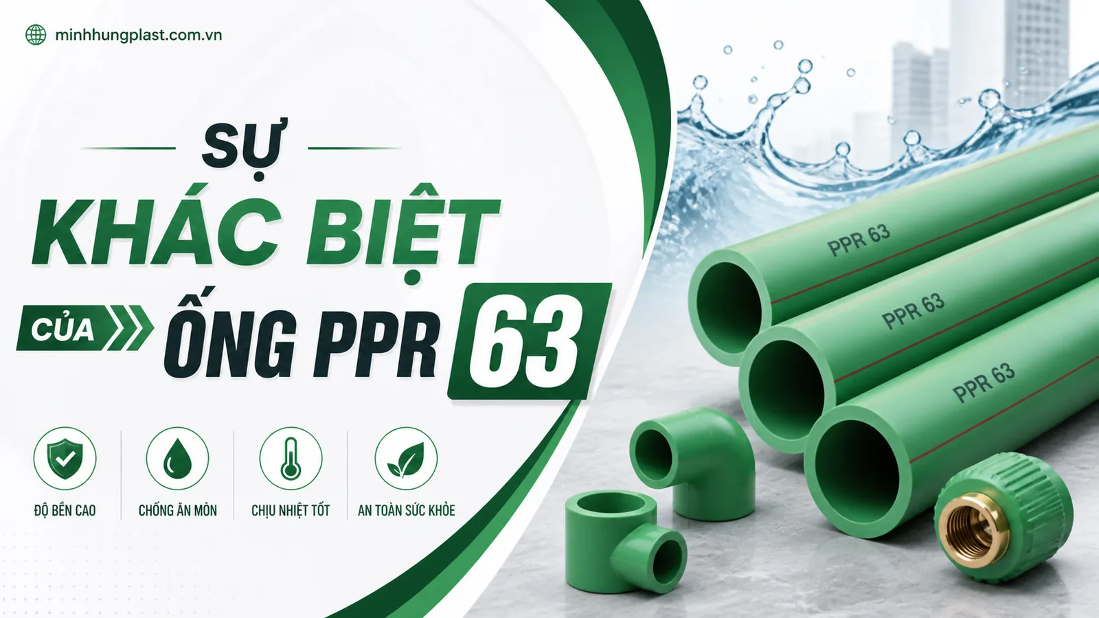 Sự Khác Biệt Của Ống PPR 63