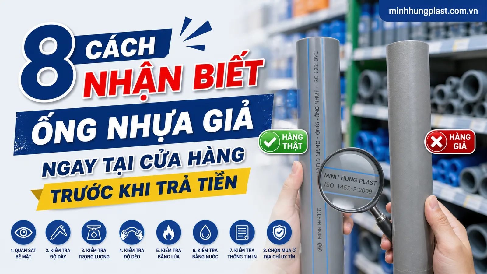 8 Cách Nhận Biết Ống Nhựa Giả Ngay Tại Cửa Hàng Trước Khi Trả Tiền