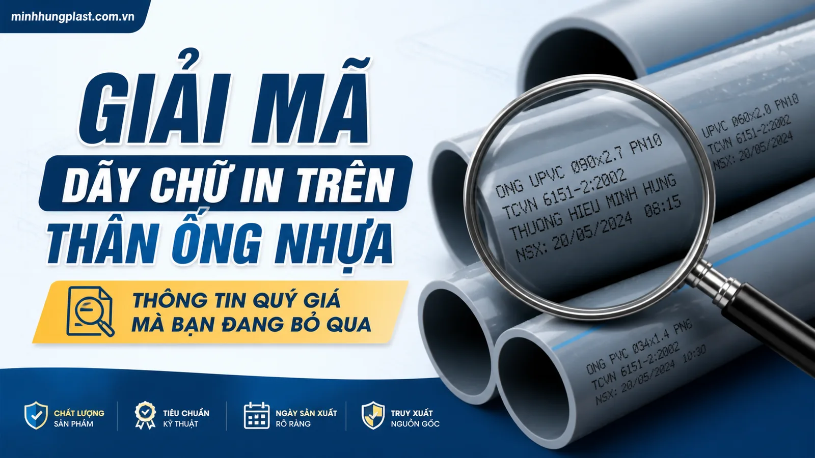 Giải Mã Dãy Chữ In Trên Thân Ống Nhựa: Thông Tin Quý Giá Mà Bạn Đang Bỏ Qua