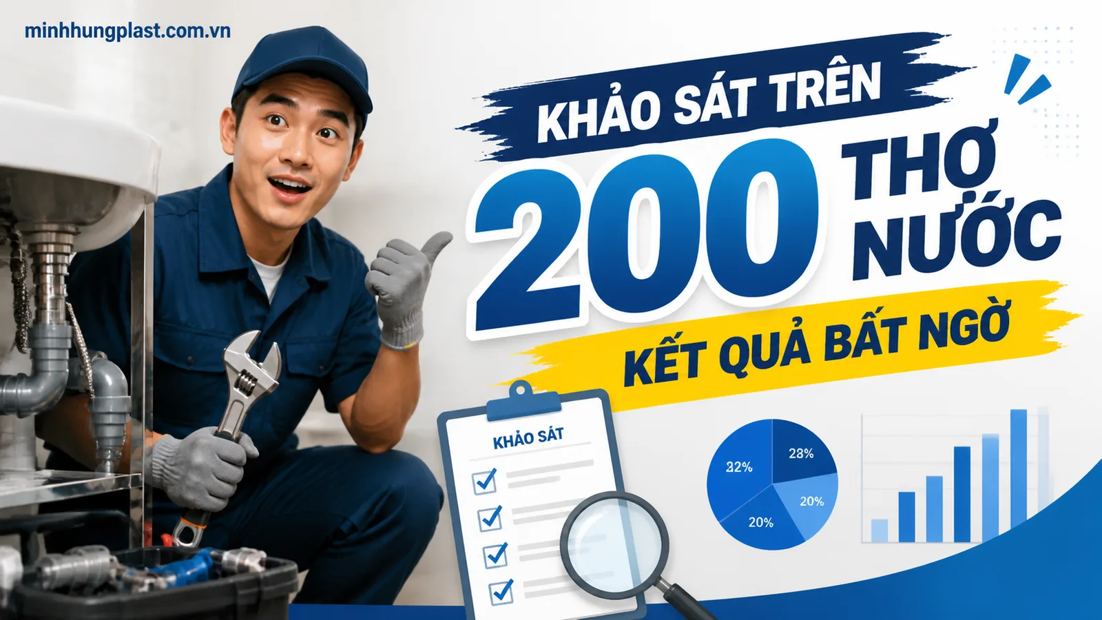 Khảo Sát Trên 200 Thợ Nước: Kết Quả Bất Ngờ Khảo Sát Trên 200 Thợ Nước: Kết Quả Bất Ngờ