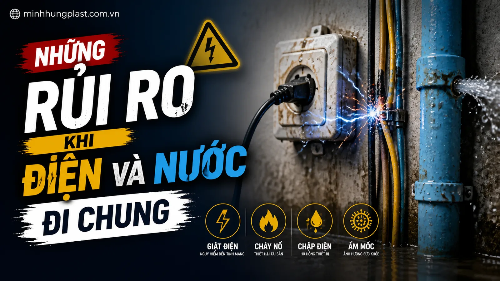 Những Rủi Ro Khi Điện Và Nước Đi Chung Những Rủi Ro Khi Điện Và Nước Đi Chung
