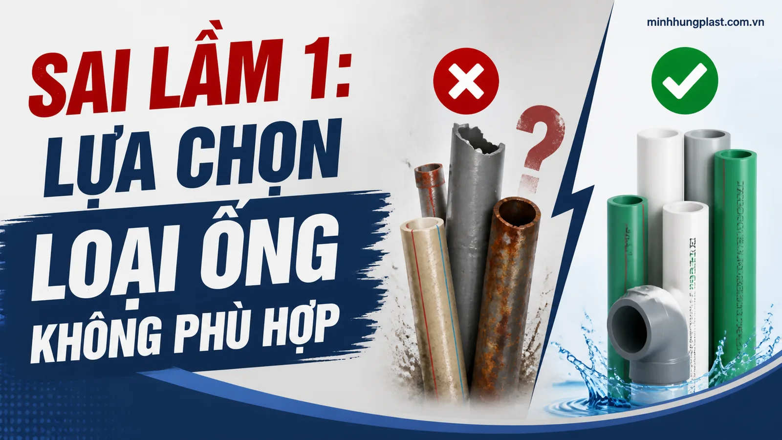 Sai Lầm 1: Lựa Chọn Loại Ống Không Phù Hợp